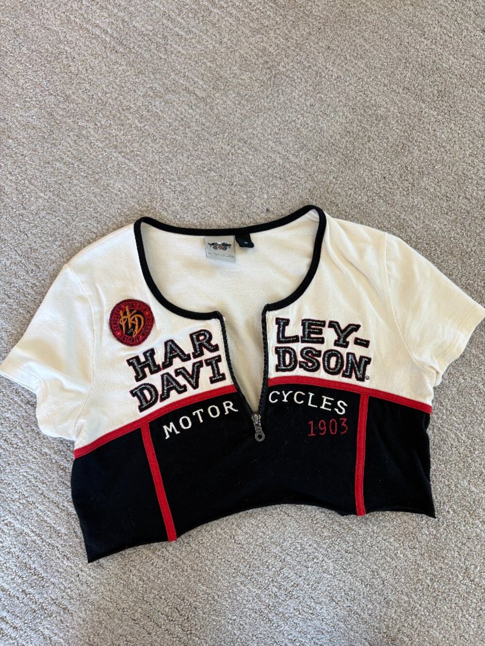 Vintage Harley-Davidson Crop Top